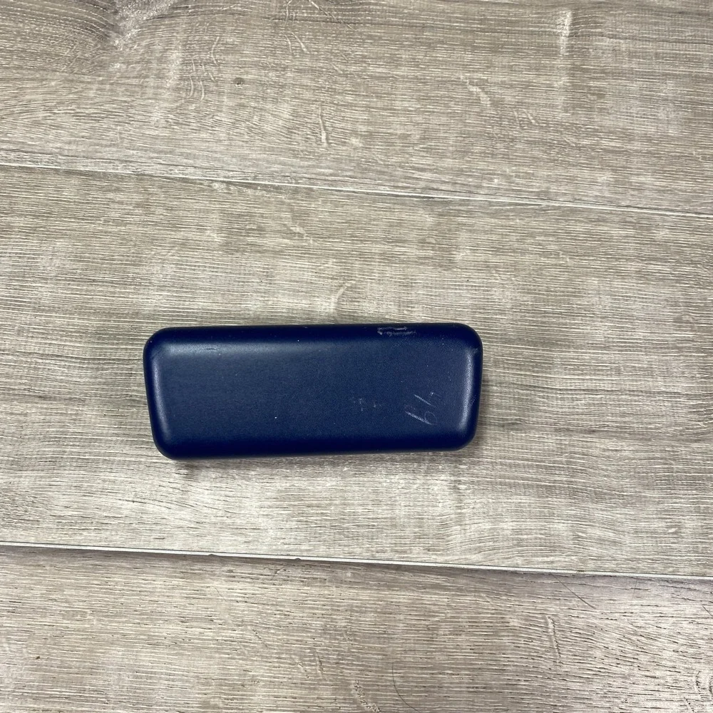 Lacoste Eyeglass Case Mens OS Navy Blue Hard Shell Logo Protective‎ Accessory